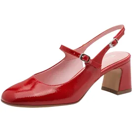 TAMARIS Damen Sling Pump mit Blockabsatz, rot, 38 EU