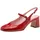 TAMARIS Damen Sling Pump mit Blockabsatz, rot, 38 EU