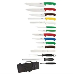 Gastronoble Hygiplas 15-teiliges Messerset mit Tasche