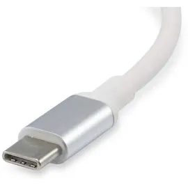 Equip USB-C auf HDMI, USB-A, 60W USB PD Adapter 0,15 m Weiß