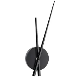 TFA Dostmann Analoge Metall-Wanduhr MINIMALIST, Wand, Quarzuhr, andere, Schwarz,