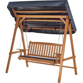 Beliani Hollywoodschaukel FIBBIALLA Fichtenholz Braun