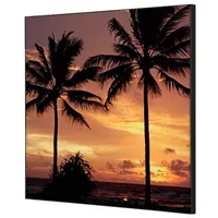 Showdown Displays Showdown Wanddekoration Set 40x40cm Palmen Sonnenuntergang