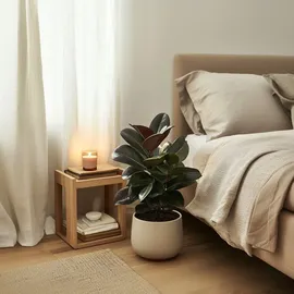 Plant in a Box - Ficus Elastica Abidjan Höhe 75-100cm - Topf 24cm