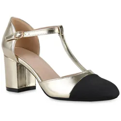 Damen Mary Janes in Gold