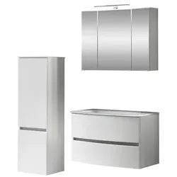 HELD MÖBEL Waschtisch-Set »KOPENHAGEN«, 5-teilig - weiss