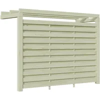 Weka Carport Rückwand für Einzel- und Doppelcarport mit Dachbegrünung