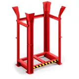 R+R INDUSTRIETECHNIK Rr Industrietechnik Paletten Richtgestell Rrg-10 Bxtxh 1340x940x1930 mm, Ral 3000 Feuerrot