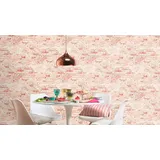 Rasch Textil Rasch - Vliestapete Weiß Stein Tapete Gemustert Versetzter Ansatz Factory Iii