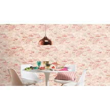 Rasch Textil Rasch - Vliestapete Weiß Stein Tapete Gemustert Versetzter Ansatz Factory Iii