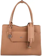 Socha Laptoptasche für Frauen 15,6 Zoll herausnehmbares Laptopfach Vario CL Braun
