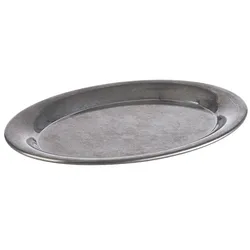 Serviertablett KAFFEEHAUS VINTAGE Edelstahl-Antik-Look LxB: 20 x 14,5 cm