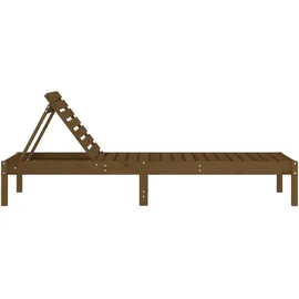 vidaXL Sonnenliege 199,5 x 60 x 74 cm Honigbraun