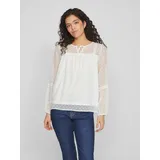 VILA Blusenshirt VIEDEE L/S TOP - NOOS Weiß 42