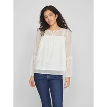 VILA Blusenshirt VIEDEE L/S TOP - NOOS Weiß 42