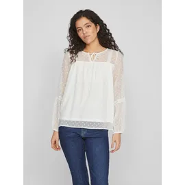 VILA Blusenshirt VIEDEE L/S TOP - NOOS Weiß 42