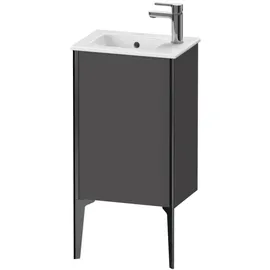 Duravit XViu Waschtisch-Unterschrank XV4480LB249 41x29x59,4cm, stehend, schwarz matt, Anschlag links, graphit matt