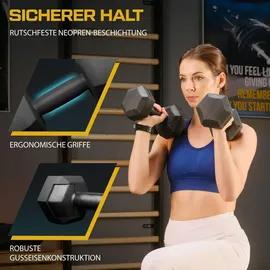 trex sport Kurzhanteln Set 2x2 kg schwarz