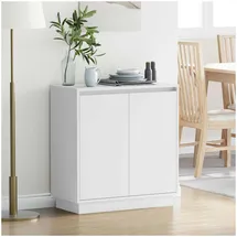 vidaXL Sideboard 71 x 34,5 x 75 cm Weiß