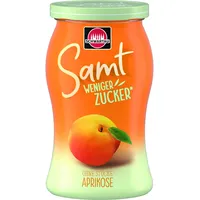 Schwartau Samt Weniger Zucker Aprikose, zuckerreduzierter Fruchtaufstrich, 225g