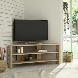 Dmora Fernsehschrank Dbarb, Ständer für Wohnzimmerfernseher, Niedriges Wohnzimmer-Sideboard, TV-Ständerbasis, 114x36h45 cm, Eiche