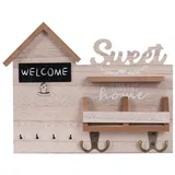 Refttenw Schlüsselbrett Schlüsselhalter Wand mit Haken,Schlüsselbrett,Wanddeko