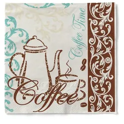 Tissue Serviette Coffee/Tea, 24 x 24 cm, 150 Stück - Mank