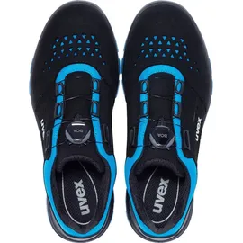 Uvex Sicherheitshalbschuhe S1P SRC uvex 2 xenova® BOA® Fit System, uvex xenova® Kunststoffkappe, Weite 11, Größe 41