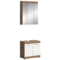 Xonox.home Badkombination Wave Nox Oak Nachbildung B/H/T: 60x191x34cm