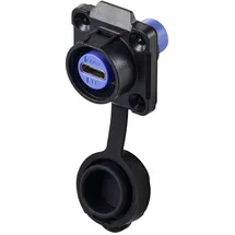 TRU Components USB Typ C® Einbaubuchse, 4-Loch-Flansch TC-12770468 Inhalt: 1St.