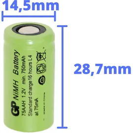 MexCell GP75AAH 2/3AA 750 mAh 1 St.