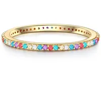 Lulu & Jane Ring aus Messing Zirkonia in gelbgold | Gr.: 56