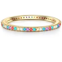 Lulu & Jane Ring aus Messing Zirkonia in gelbgold | Gr.: 56