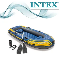 Intex Boot Schlauchboot Angelboot Ruderboot Challenger 3 Set 68370