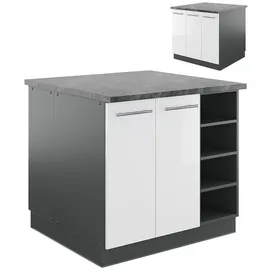 Vicco Kochinsel Fame-Line 90 x 82 x 82 cm Weiß