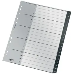 LEITZ Kunststoff-Register Recycle 1211, Taben 1 ? 20