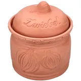 Mambocat Terra Zwiebeltopf aus Terrakotta Ø 17,8cm Aufbewahrungsbox Ton