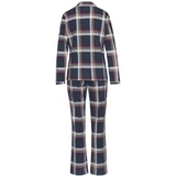 S.Oliver Damen Pyjama navy-kariert Gr.40/42