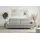 Home Affaire 3-Sitzer HOME AFFAIRE "Pinto Skandi,Maxi-Ausführung, 236 cm, Chenille, Struktur", grau (silber grau), B:236cm H:89cm T:97cm, 100% Polyester, Sofas, mit Keder, Massivholzfüße Eiche geräuchert, Wellenunterfederung