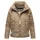 Navahoo leichte Damen Steppjacke kurze Übergangsjacke oversized mit Fledermausärmeln Luftzauber 14 Stone Brown Gr. S - S
