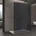 Duschwand Duschtrennwand 80x200 Walk-In Dusche mit Doppel-Stabilisator aus Echtglas 10mm ESG-Sicherheitsglas Vollgrau inkl Nanobeschichtung Dunkelgrau