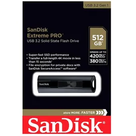 SanDisk Extreme Pro 512 GB schwarz USB 3.1