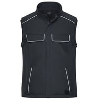 Workwear Softshell Vest - SOLID - Professionelle Softshellweste im cleanen Look mit hochwertigen Details grau, Gr. 4XL