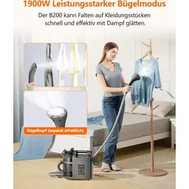 Uwant B200, Polsterreiniger Gerät, 1900W, Dampfreinigungsfunktion | Für Teppiche, Sofas, Vorhänge, Kleidung | 74DB, 12000Pa,