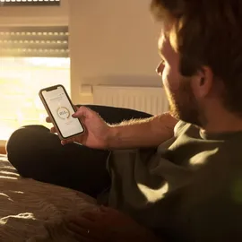 HOMEPILOT Heizkörper-Thermostat smart, Smart-Home Heizungsthermostat digital mit Funk zum Energiesparen - Heizungssteuerung (App, Siri, Amazon Alexa & Google Assistant) via Gateway möglich
