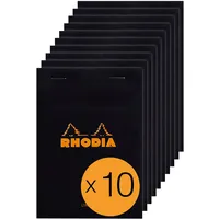 Rhodia 136009C - Packung mit 10 Notizblöcken No.13, A6