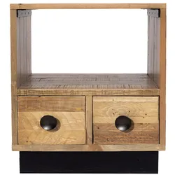 SIT Möbel OLD PINE Nachtkommode Recycelte Pinie - Schwarz