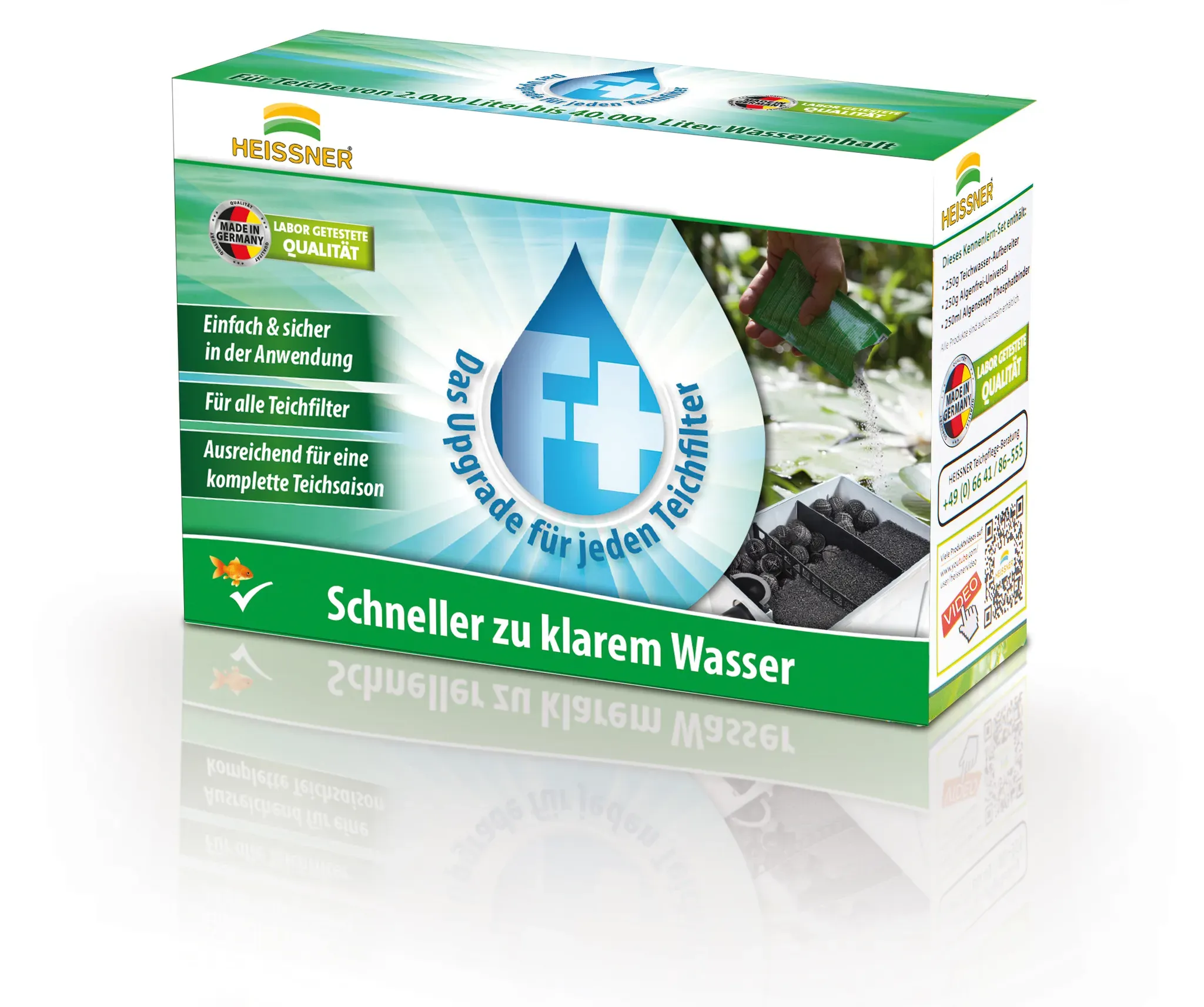 Heissner Klarwasser-Filter-Leistungssteigerung (10 Beutel im Karton) (F-PLUS)