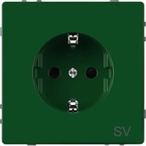 Merten System Design SCHUKO-Steckdose, grün MEG2300-6004