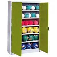 C+P Ballschrank mit Vollblech-Flügeltüren (Typ 3), HxBxT 195x120x40 cm,